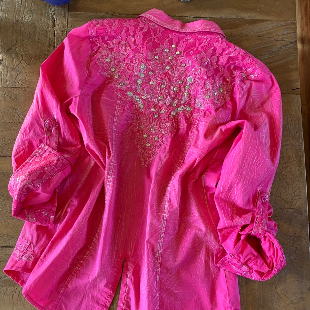 Rhinestone Button Down - image 4